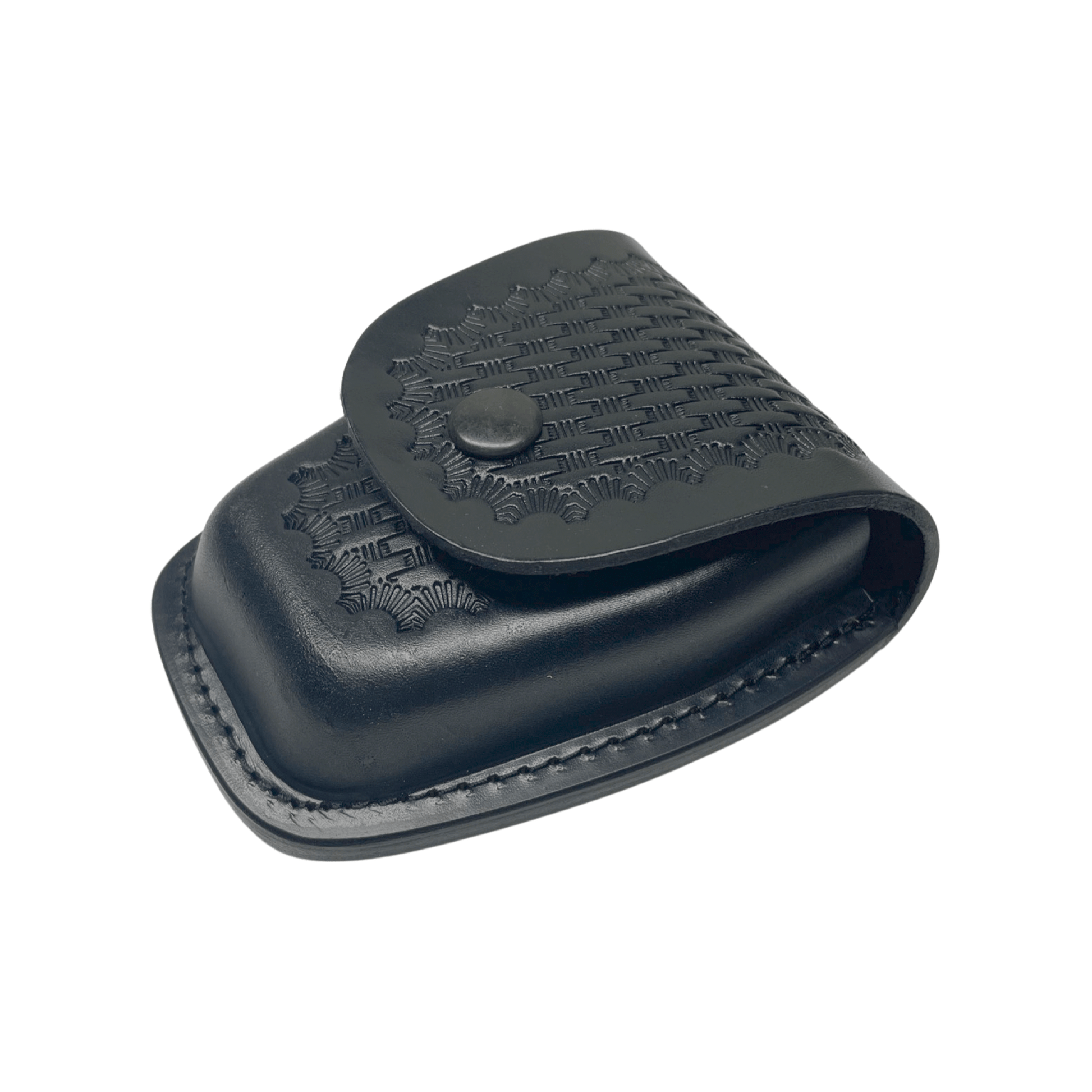 ASP Closed Top Basketweave Leather Handcuff Case – 911 Duty Gear ASP Closed Top Basketweave Leather Handcuff Case – 911 Duty Gear