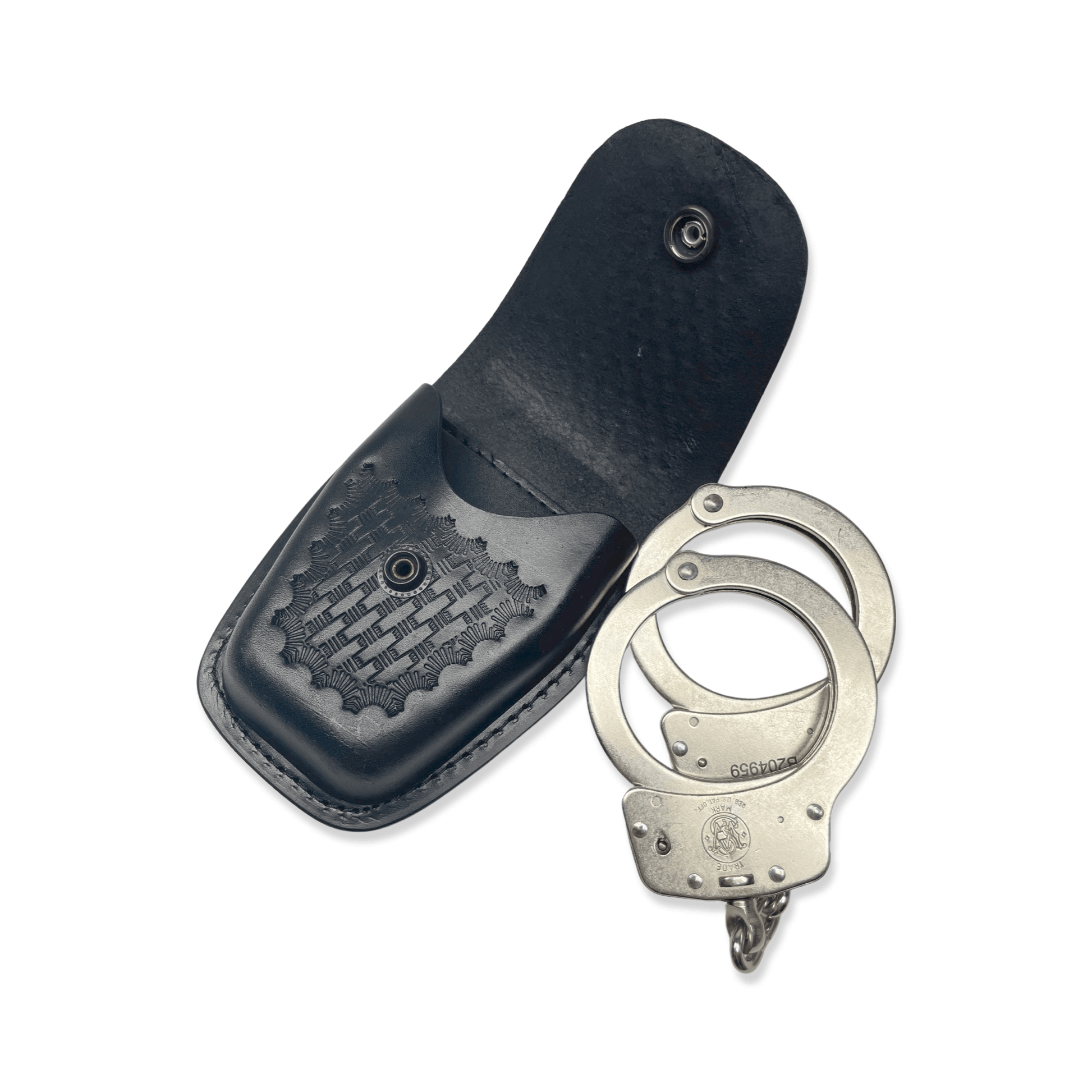 ASP Closed Top Basketweave Leather Handcuff Case – 911 Duty Gear ASP Closed Top Basketweave Leather Handcuff Case – 911 Duty Gear