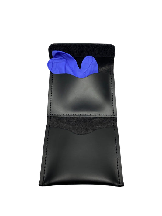 Basketweave Leather Double Glove Holder