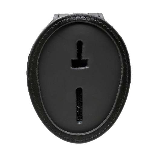 Custom Genuine Leather Badge Holder (Belt or Neck Chain) - Richelieu-Saint-Laurent