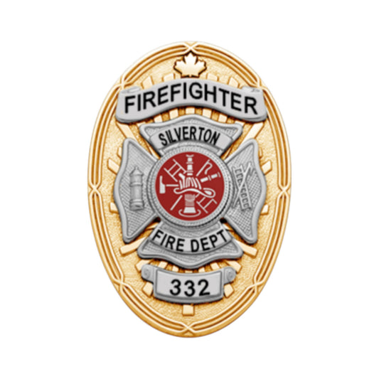 F270_B48A Smith and Warren Custom Oval Maltese Badge