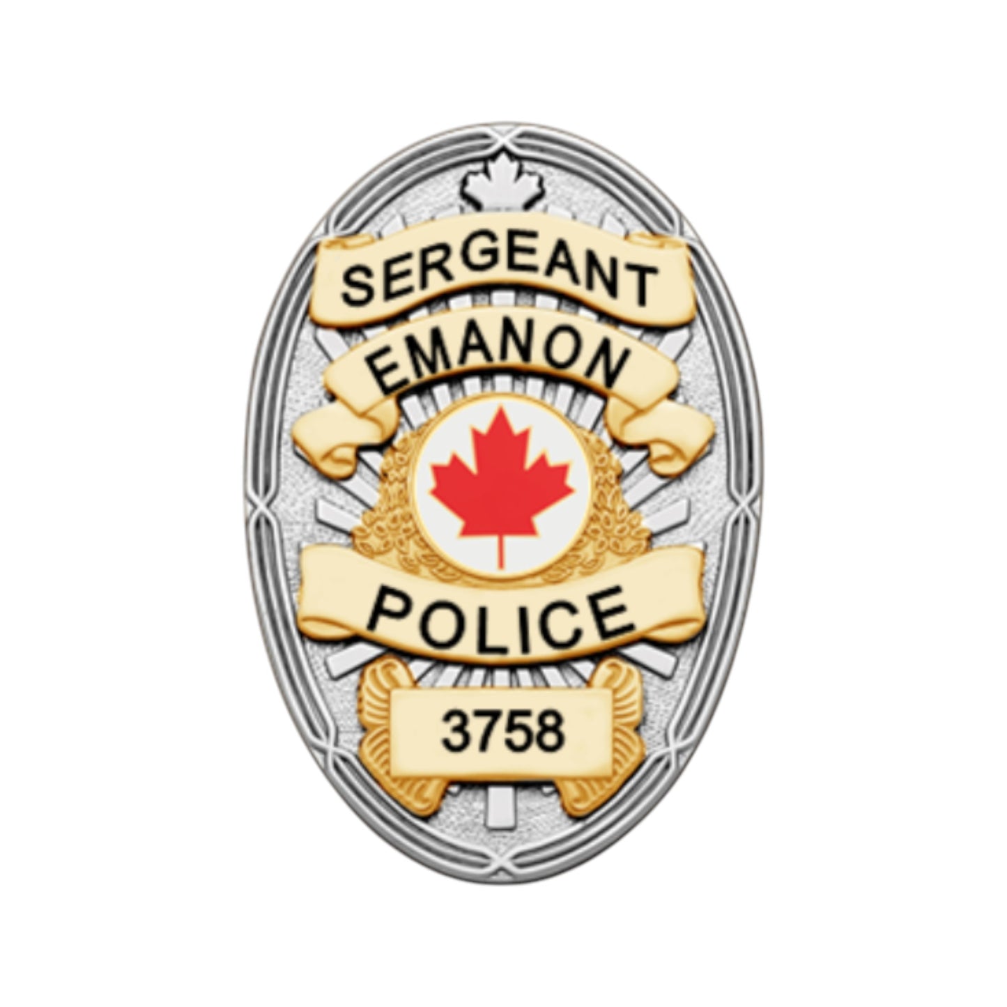 F270_B48B Smith and Warren Custom Oval Badge