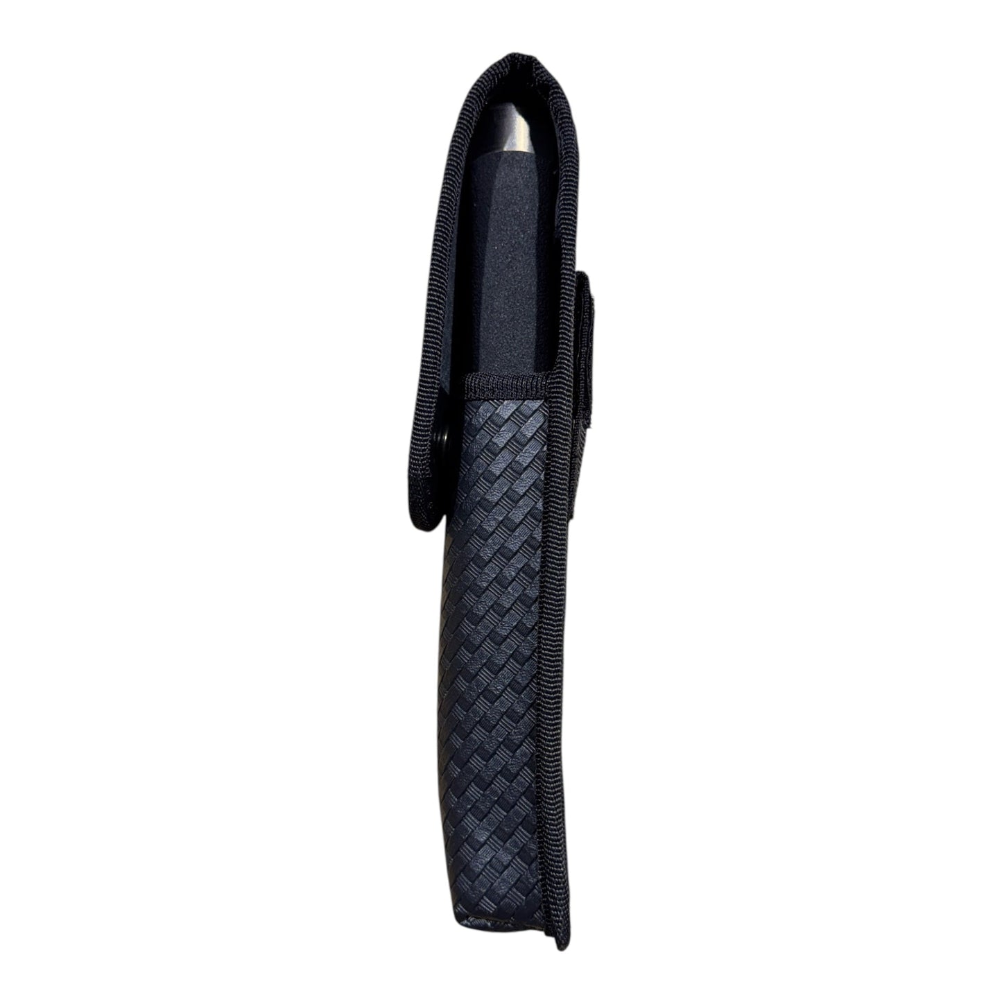 RETRACTABLE BATON POUCH , ASP 9 1/2 (26) WITH FLAP "BASKETWEAVE"