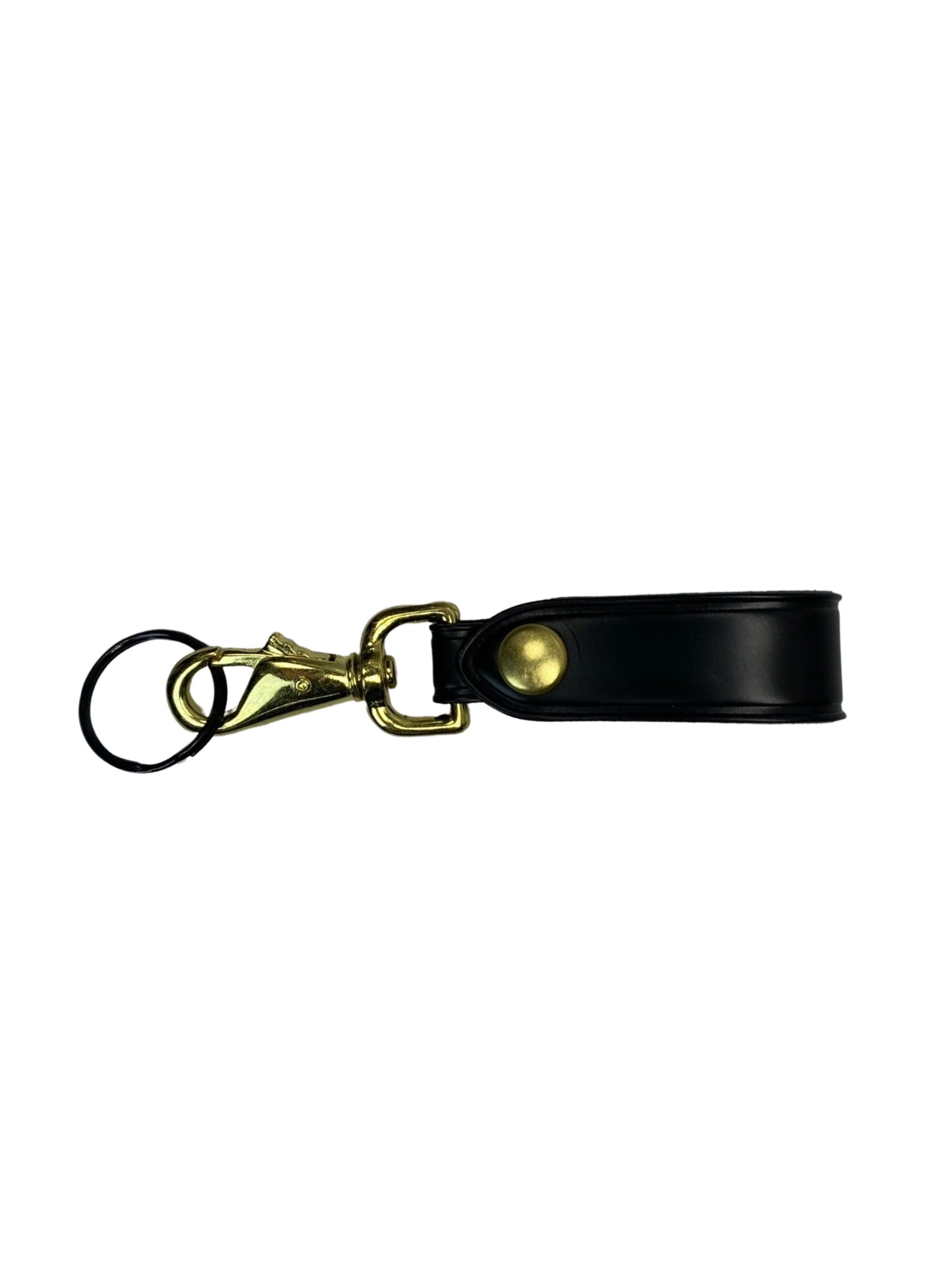 Leather Key Strap With Brass Hardware