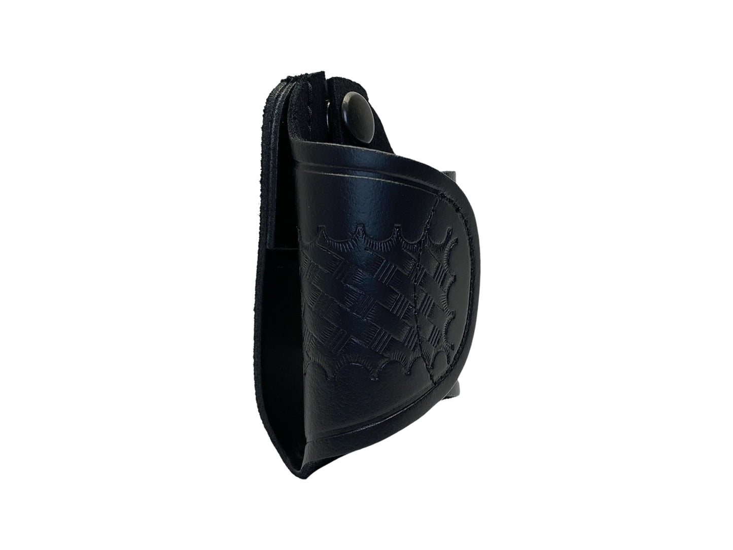 Basketweave Leather Silent Key Holder
