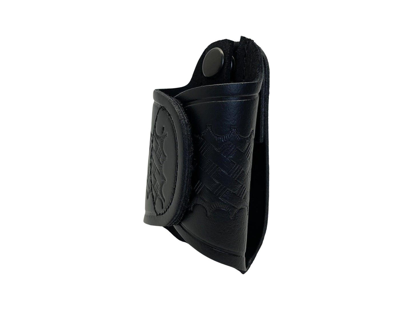 Basketweave Leather Silent Key Holder