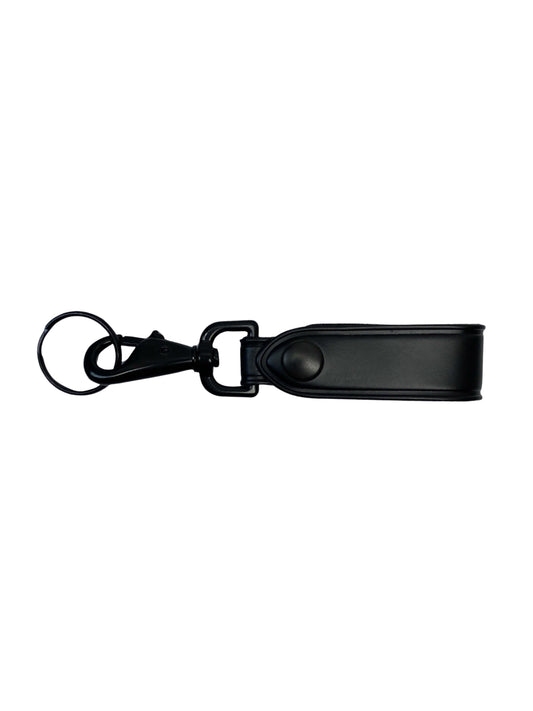 Leather Key Strap With Black Hardware