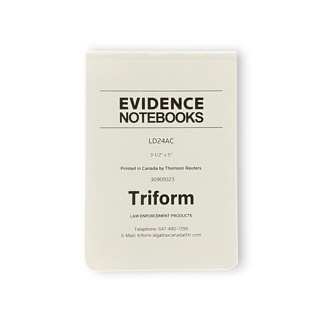 LD24AC Triform Evidence Notebook – 911 Duty Gear Canada
