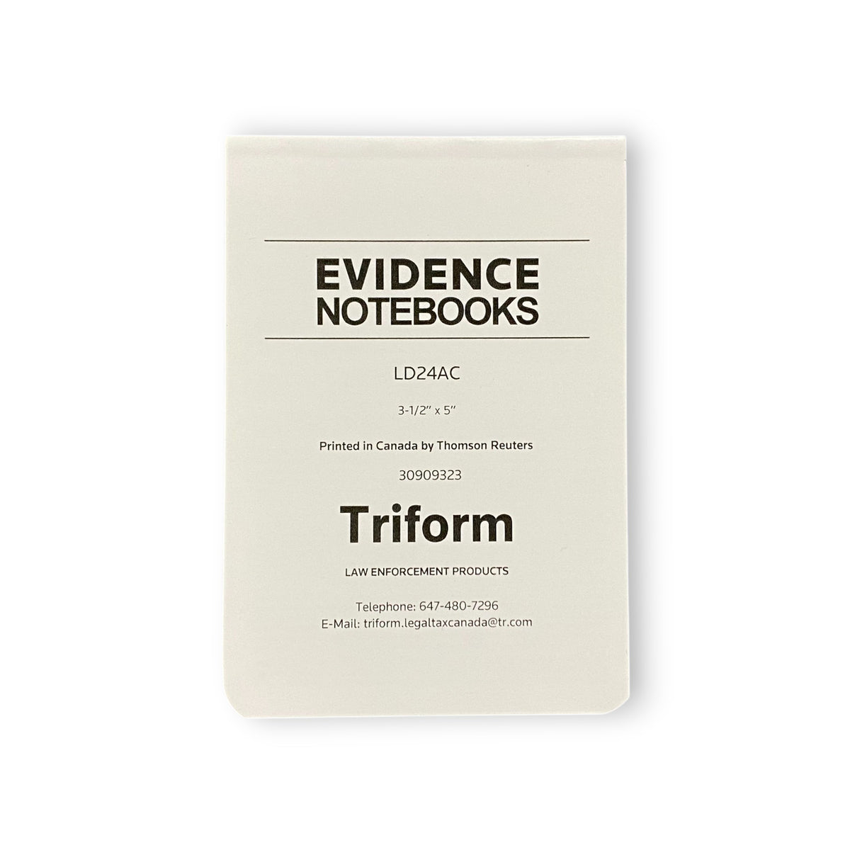 LD24AC Triform Evidence Notebook – 911 Duty Gear Canada