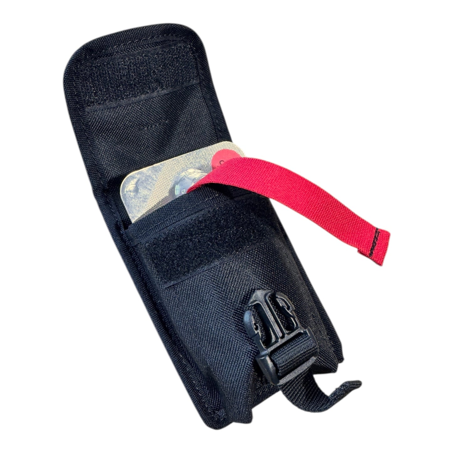 NARCAN POUCH WITH MOLLE LOC-STICK SYSTEM - HOLDS x2 4MG NALOXONE BLISTER PACKS W/ VELCRO FLAP AND BUCKLE CLOSURE