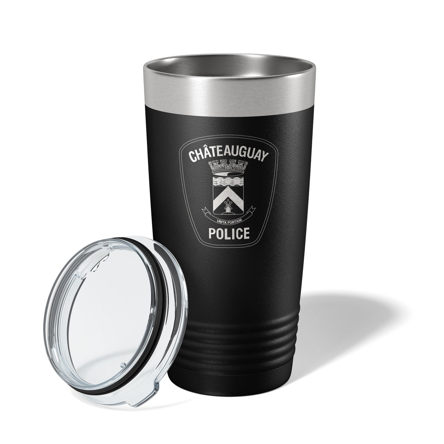 Châteauguay Police (Service de police de Châteauguay) Black Vacuum Insulated Tumbler