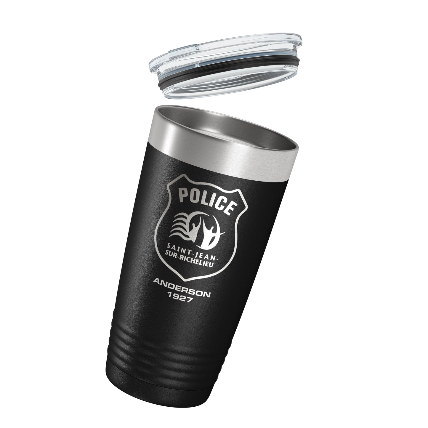 Saint Jean Sur Richelieu Police Black Vacuum Insulated Tumbler