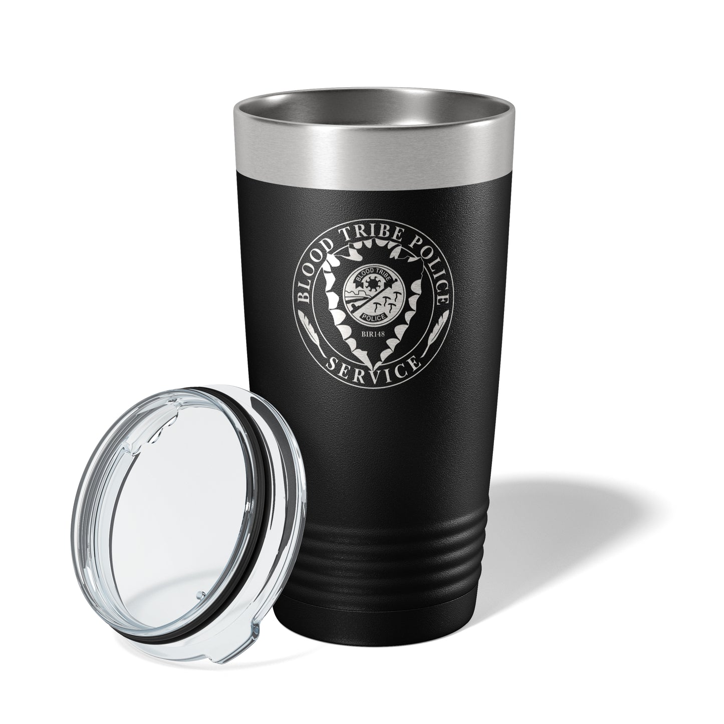 Blood Tribe Police Black Vacuum Insulated Tumbler