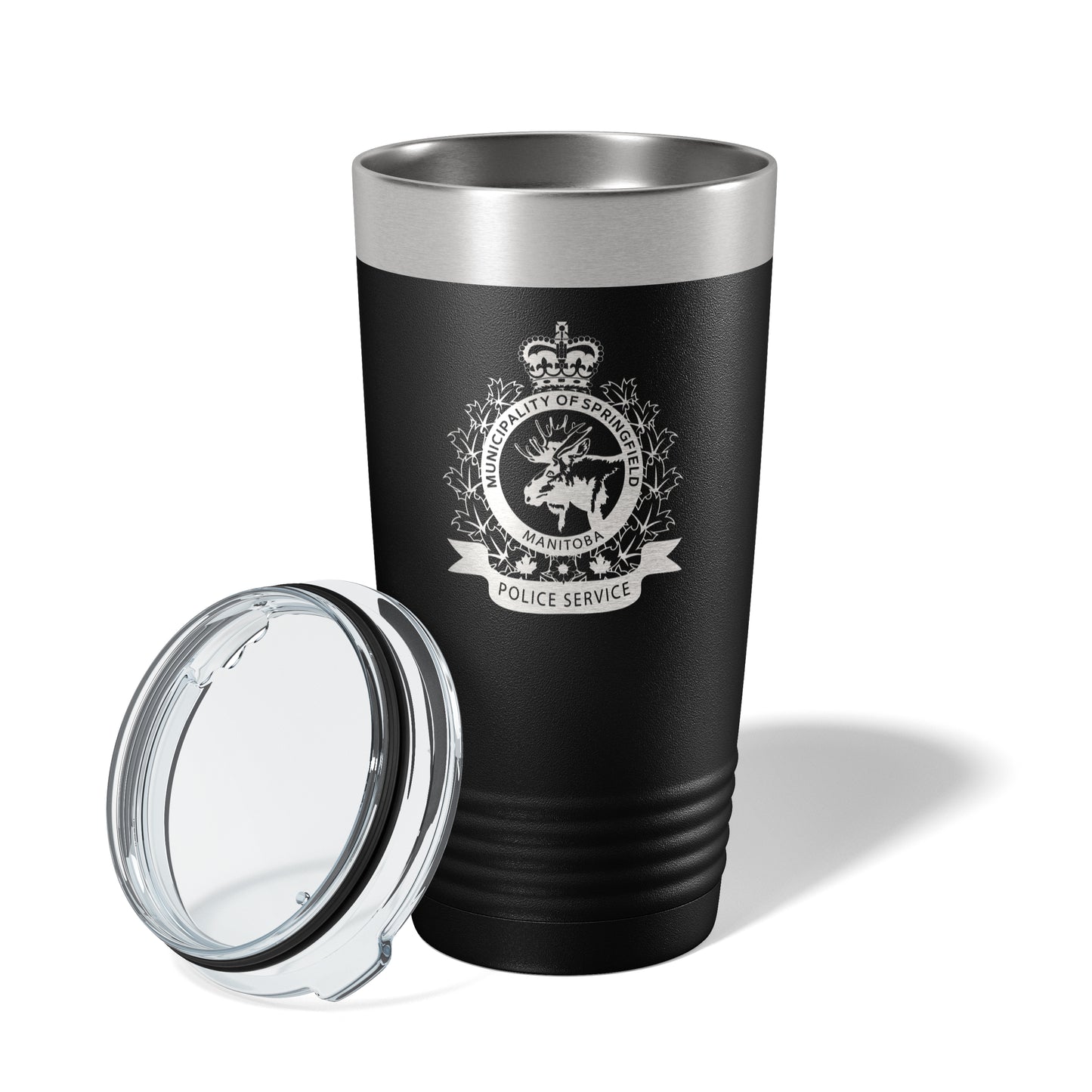 Springfield Police Black Vacuum Insulated Tumbler