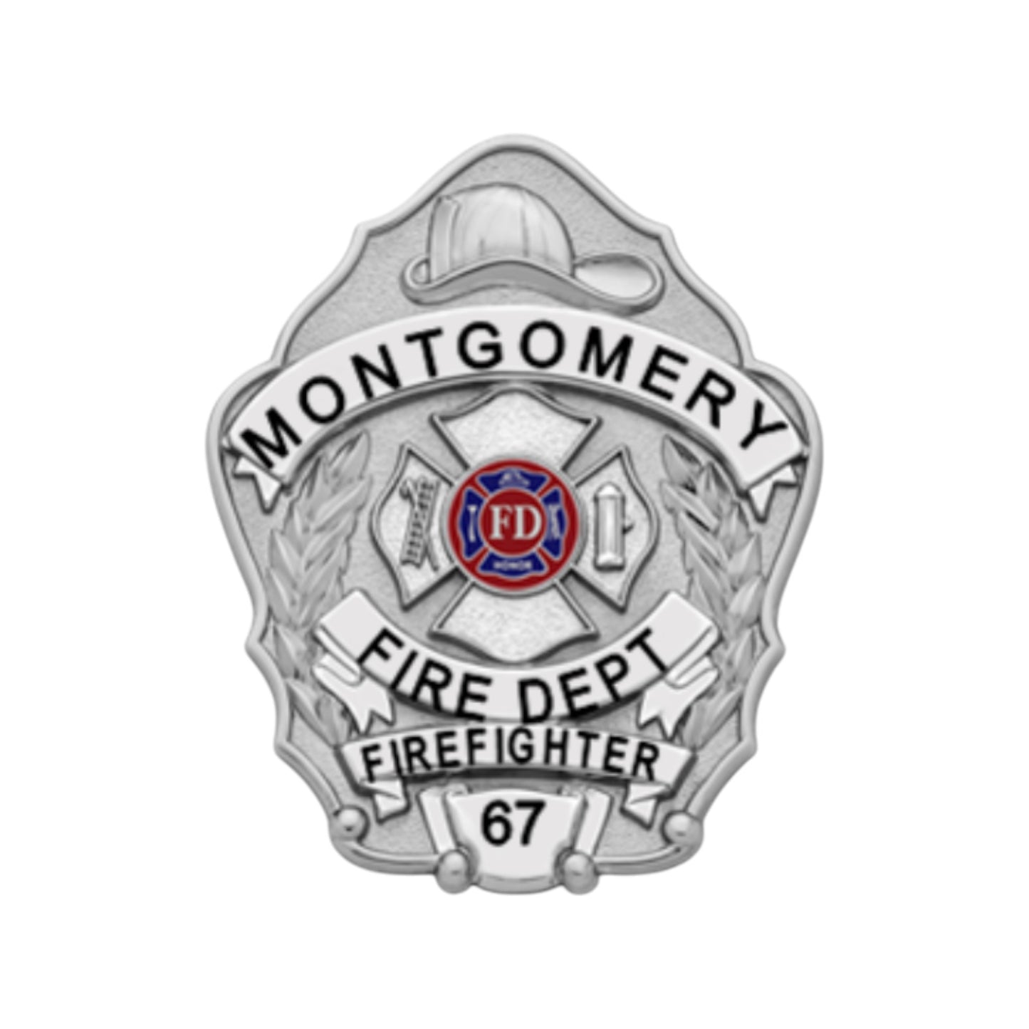 S632 Smith and Warren Firefighter Helmet Shield Badge