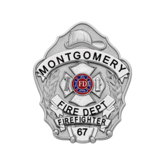 S632 Smith and Warren Firefighter Helmet Shield Badge