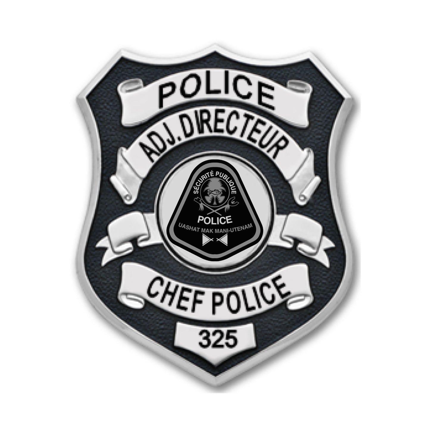 Adj. Directeur Chef police Badge SPUM - Smith & Warren