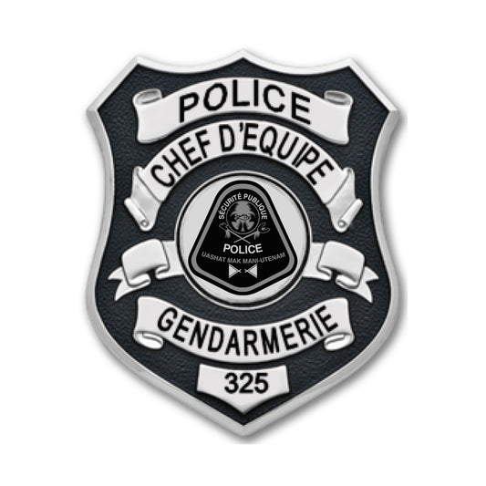 Chef d’équipe Gendarmerie Badge SPUM - Smith & Warren