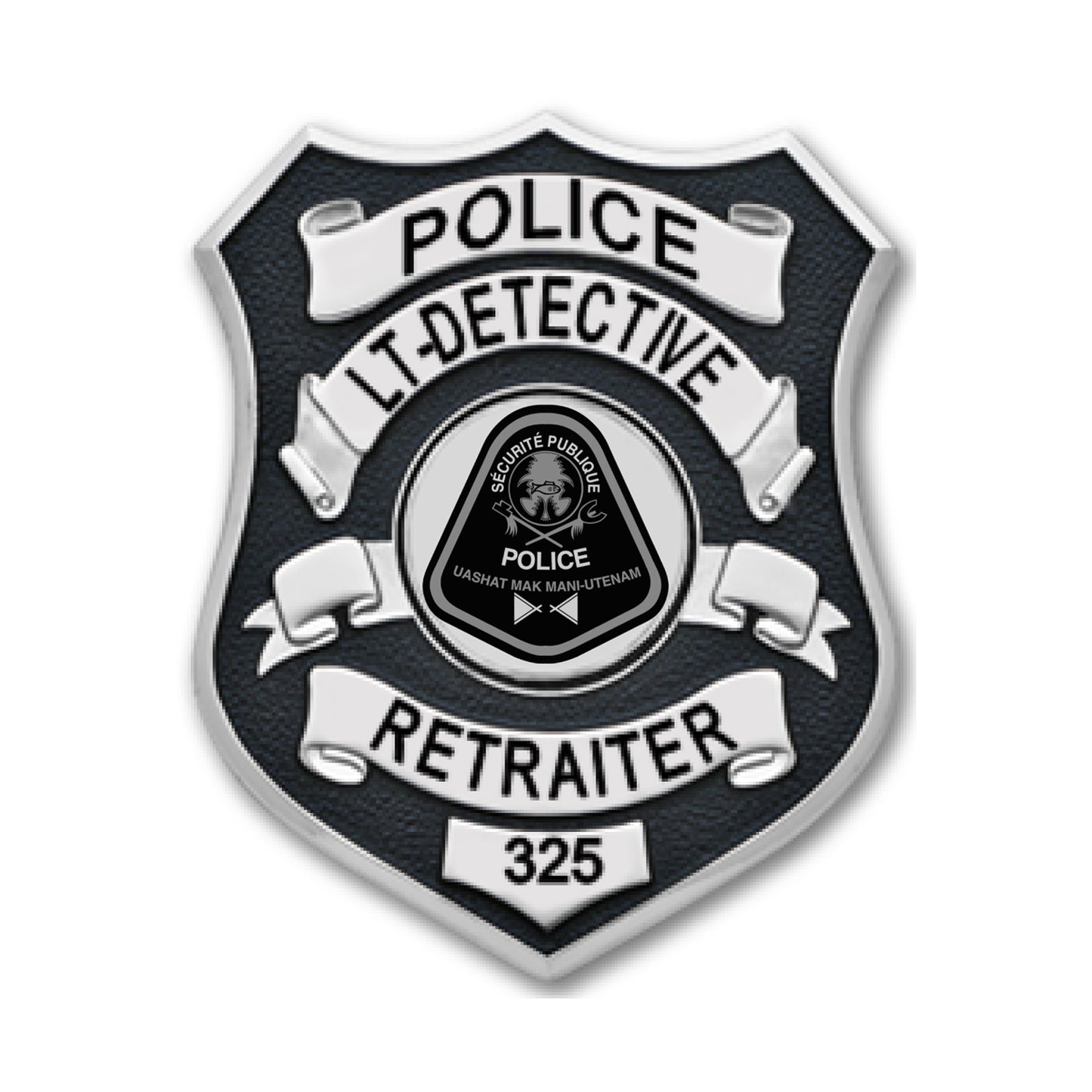 Lt-Détective Retraiter Badge SPUM - Smith & Warren