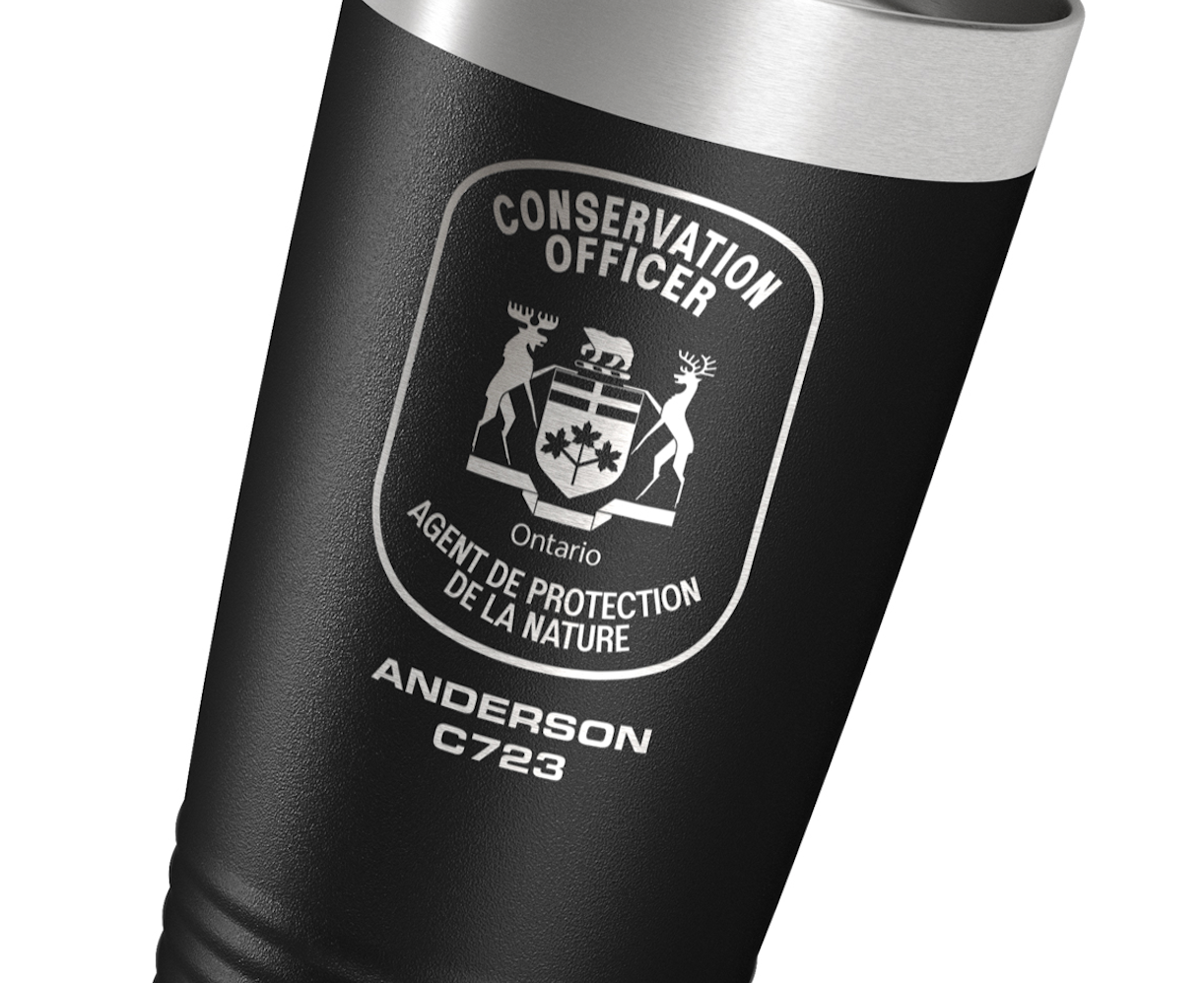 Custom Polar Camel Tumbler Canada Police Fire EMS Corrections Vacuum sealed laser engraving personalization custom