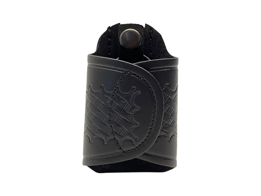 Basketweave Leather Silent Key Holder