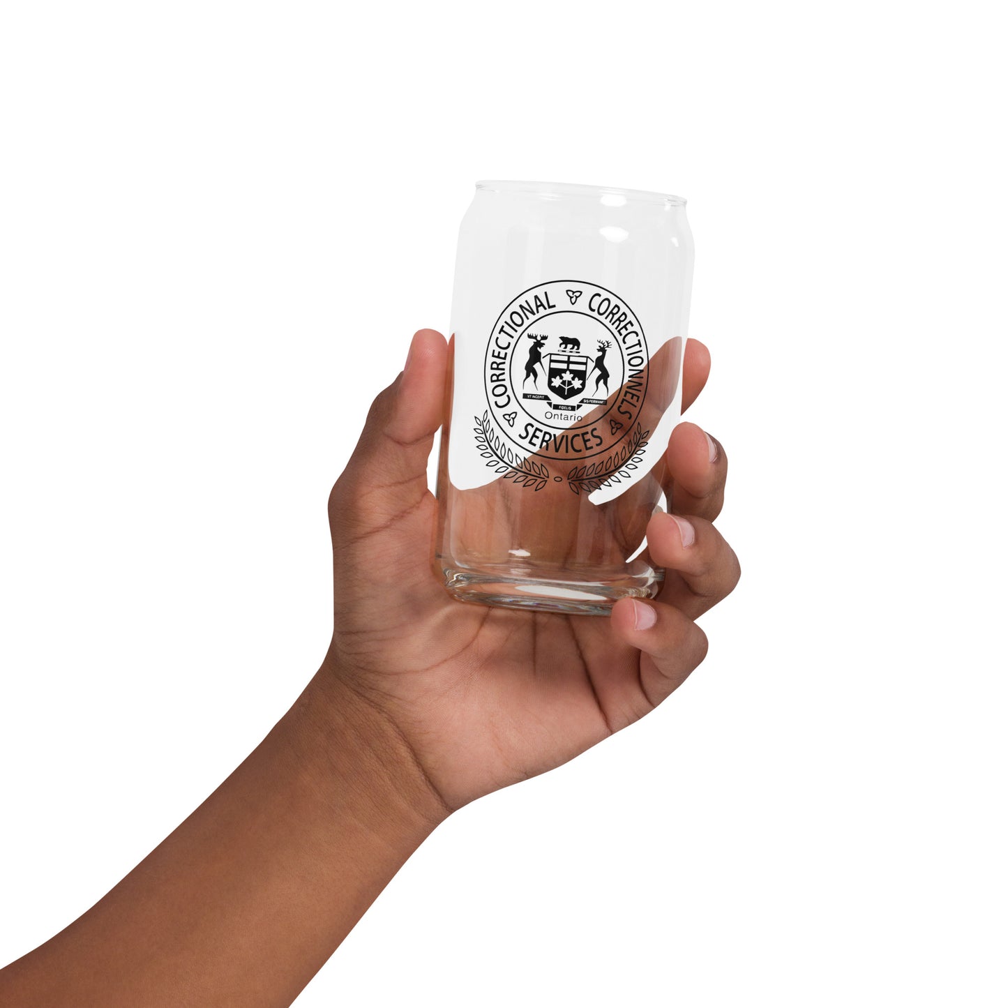 Ontario Corrections Can-shaped Glass