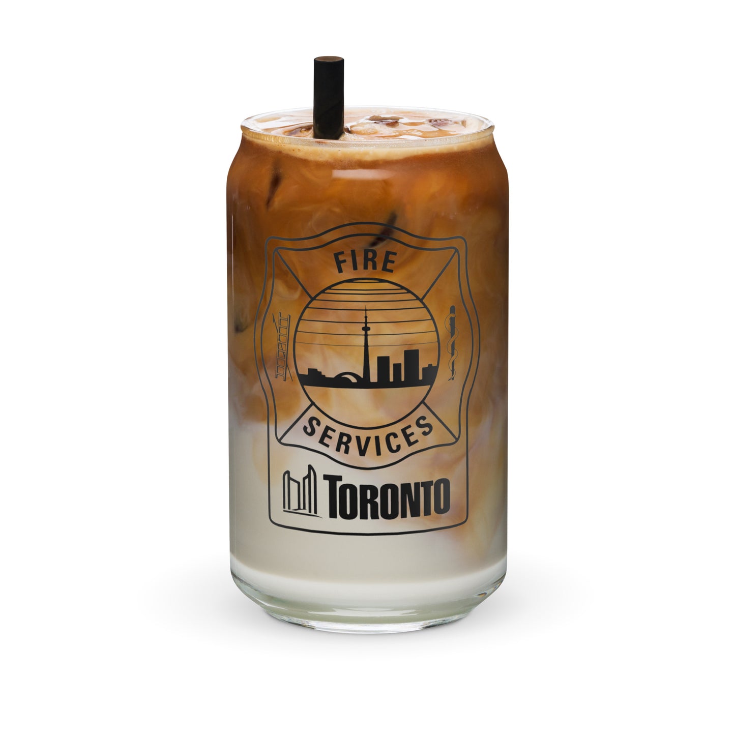 Toronto Fire Can-shaped Glass