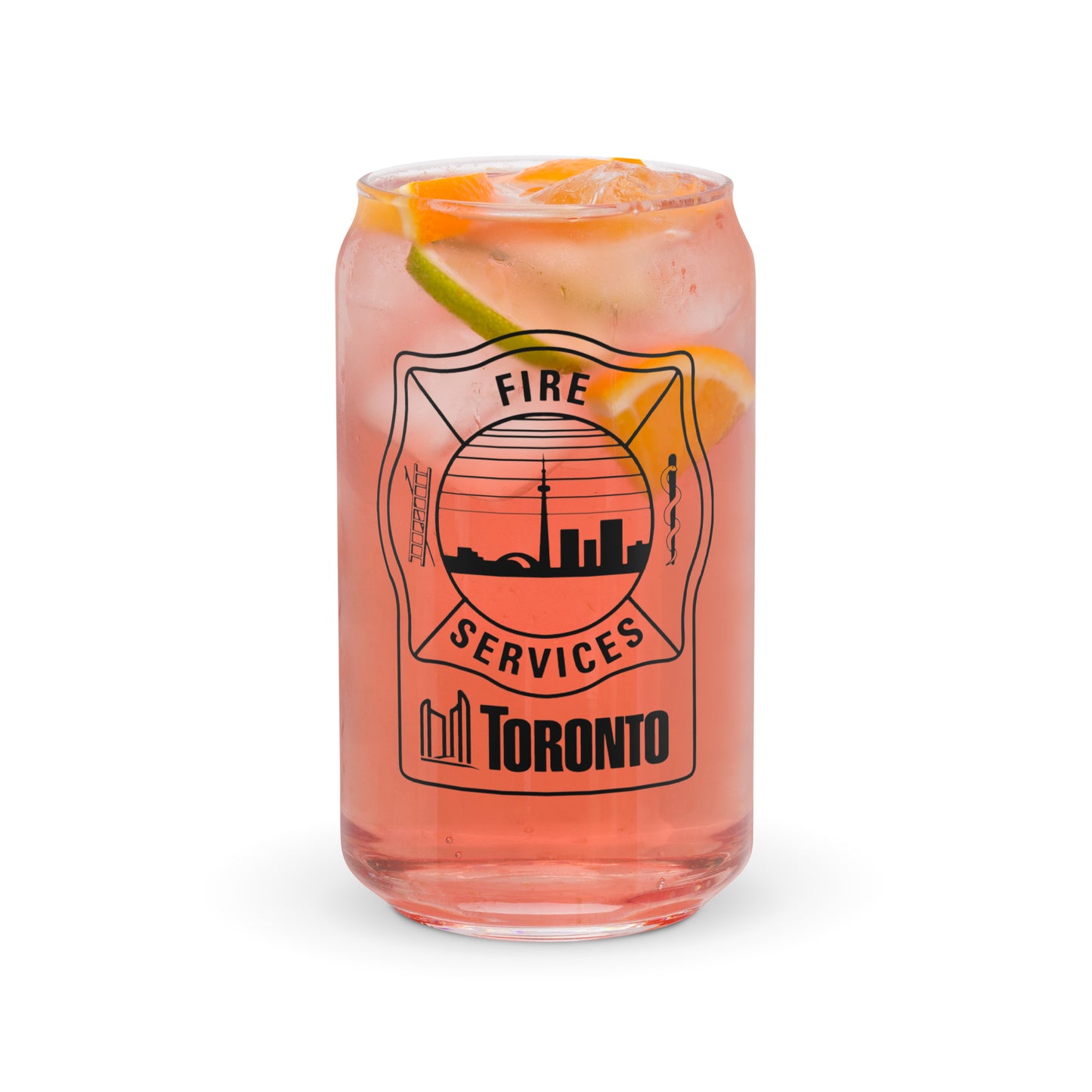 Toronto Fire Can-shaped Glass