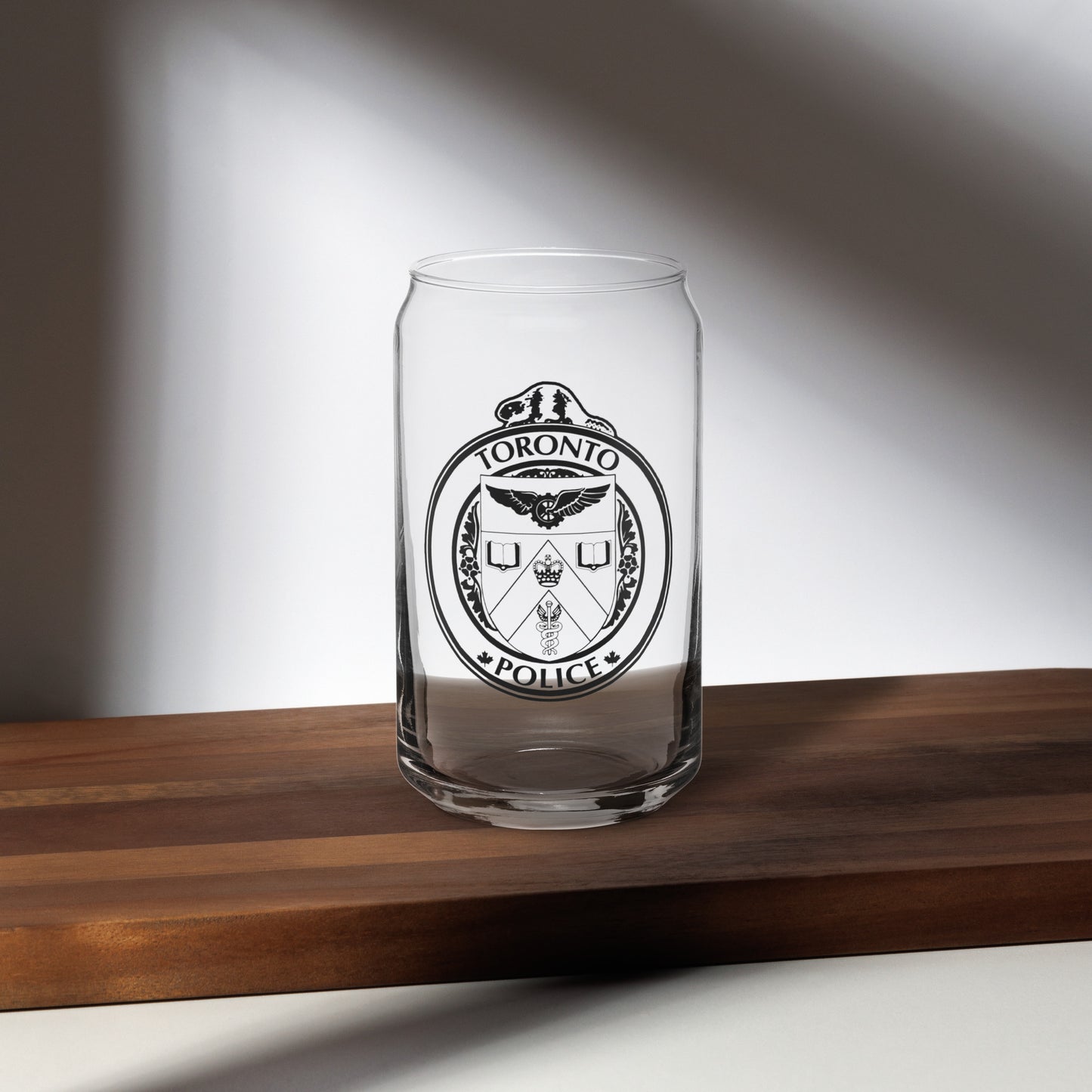 Toronto Police Can-shaped Glass