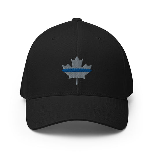 Thin Blue Line Subdued Maple Leaf Flexfit Hat