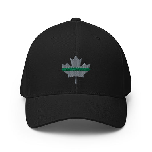 Thin Green Line Subdued Maple Leaf Flexfit Hat