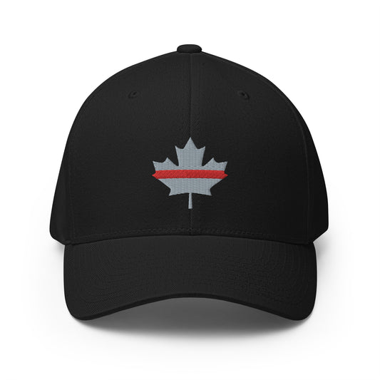 Thin Red Line Subdued Maple Leaf Flexfit Hat