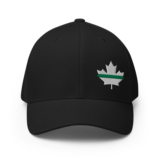 Thin Green Line Maple Leaf Flexfit Hat