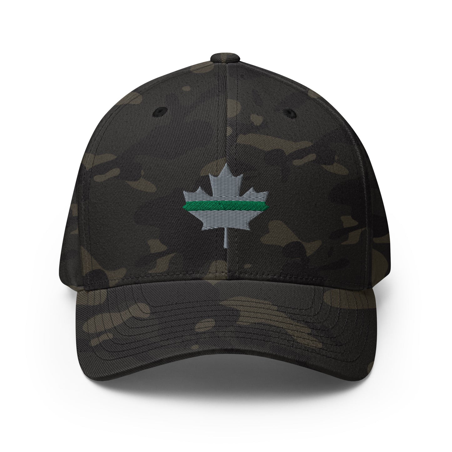 Thin Green Line Subdued Maple Leaf Flexfit Hat