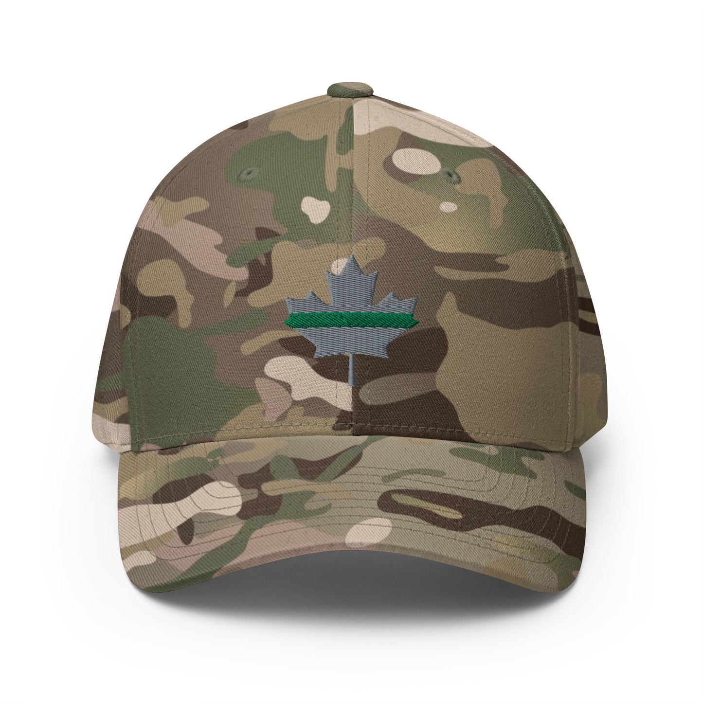 Thin Green Line Subdued Maple Leaf Flexfit Hat