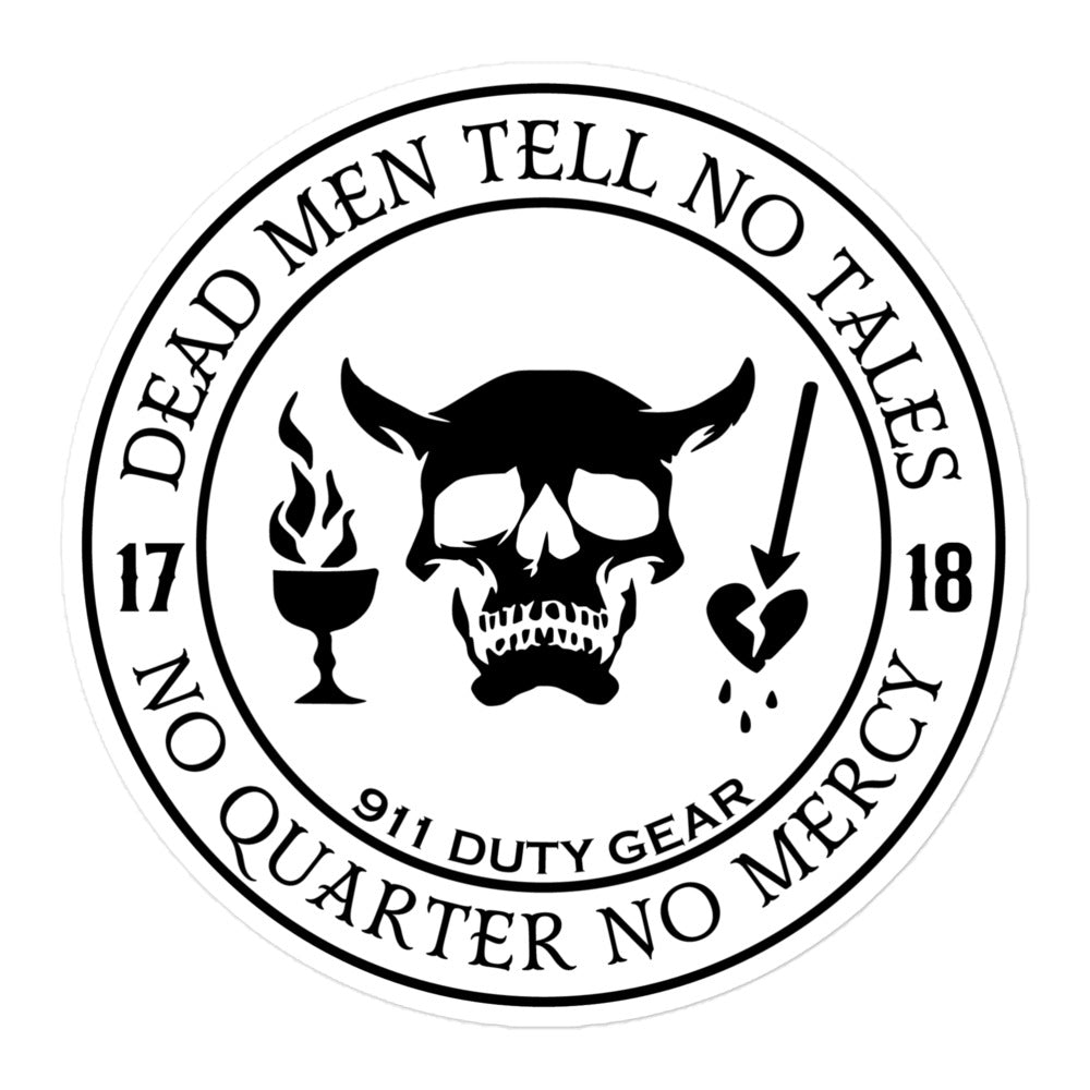 Dead Men Tell No Tales, No Quarter Given Stickers – 911 Duty Gear Canada