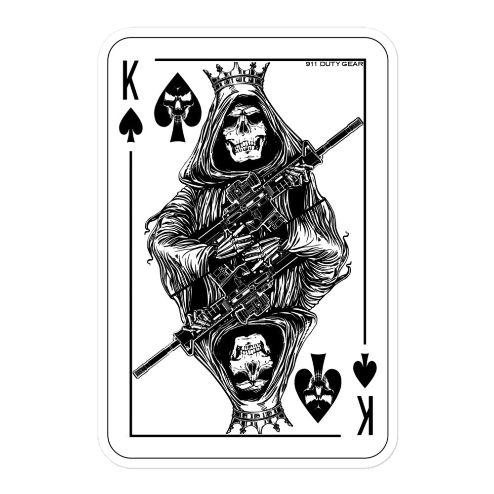 King Reaper Playing Card Stickers