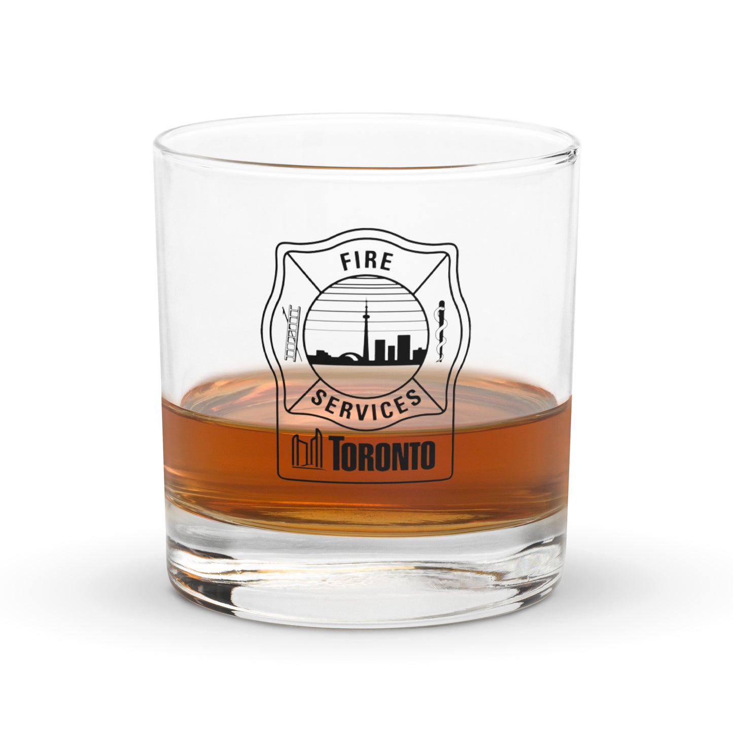 Toronto Fire Rocks Glass