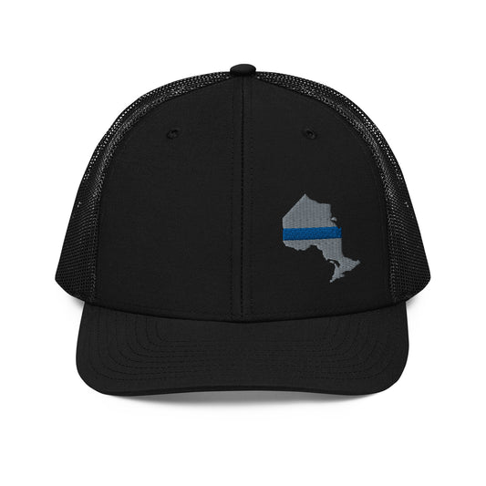 Ontario Thin Blue Line Province Richardson Trucker Cap