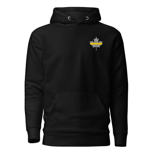 Thin Gold Line Maple Leaf Hoodie