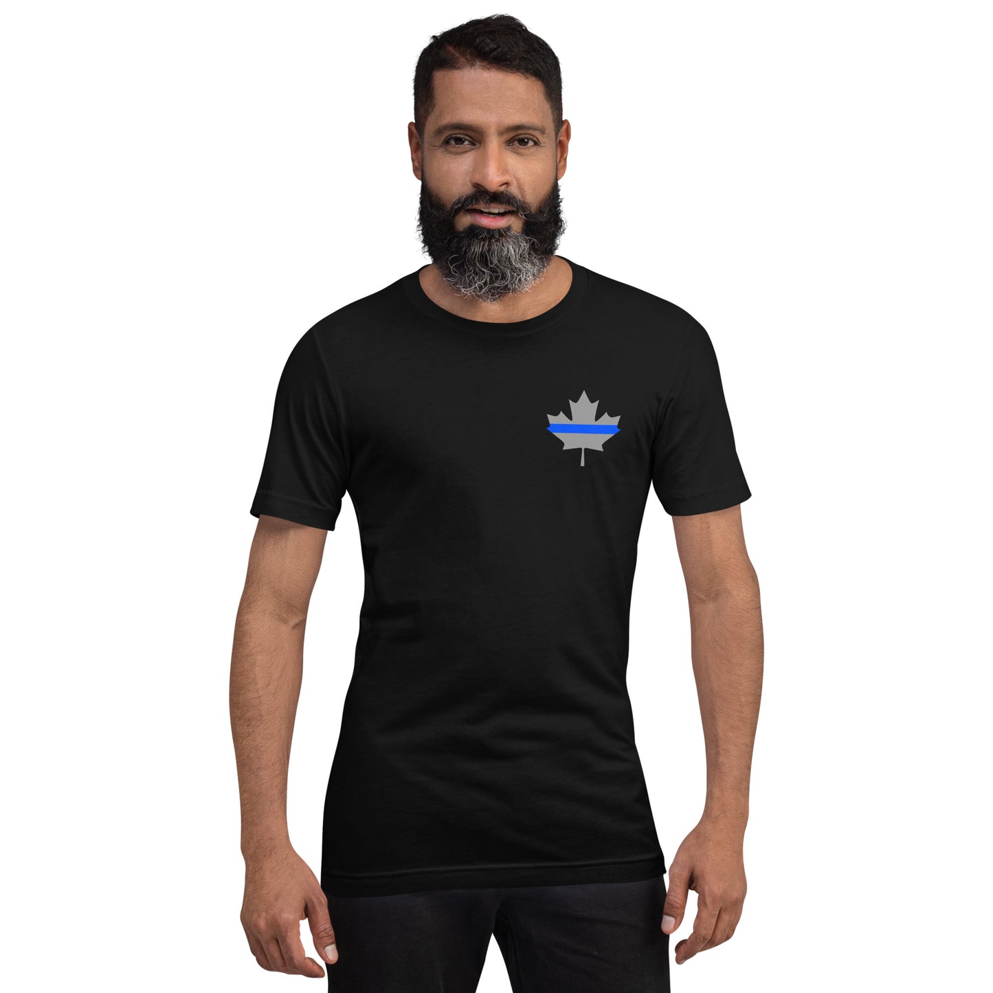 Thin Blue Line Subdued Maple Leaf T-shirt