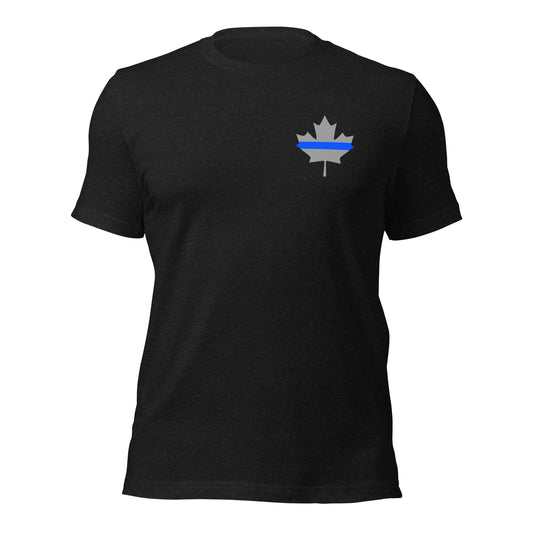 Thin Blue Line Subdued Canada Flag T-shirt