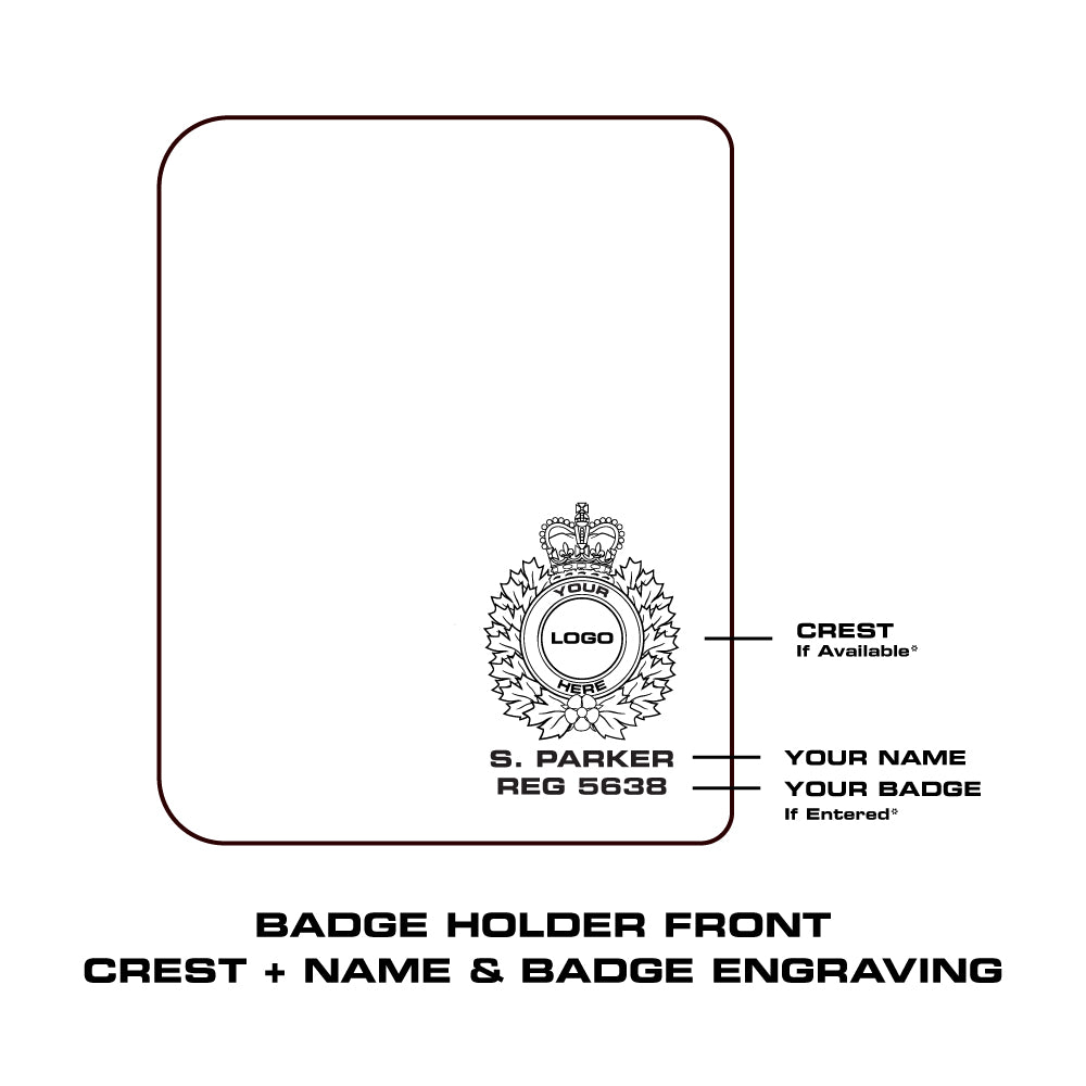 Add-On - Crest + Name & Badge Engraving-911 Duty Gear Canada-911 Duty Gear Canada
