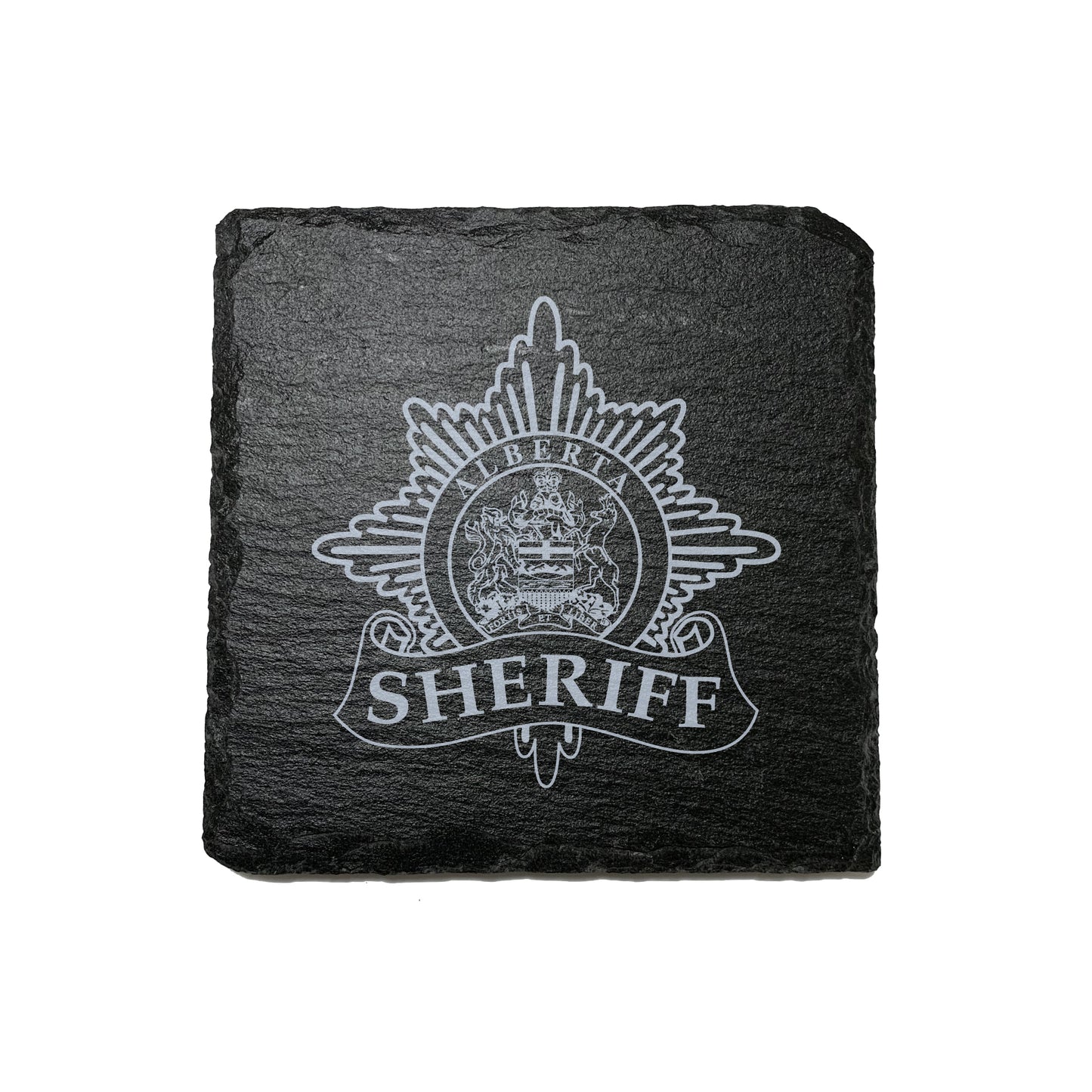 Alberta Sheriff Stone Slate Coasters-911 Duty Gear-911 Duty Gear Canada