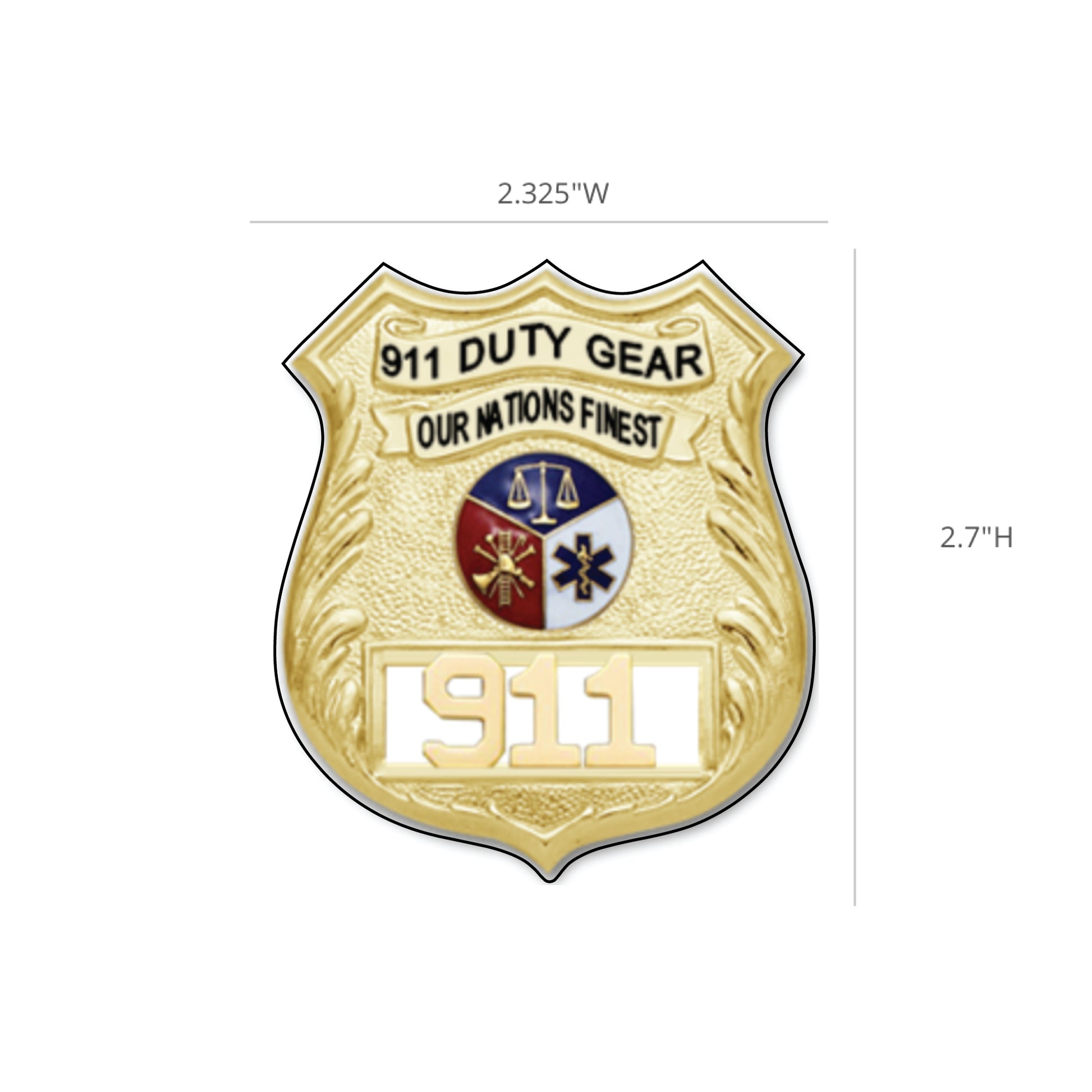 Add-On - Custom Badge Tracing-911 Duty Gear Canada-911 Duty Gear Canada