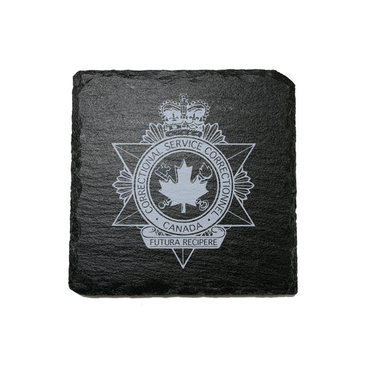 Canada Corrections Stone Slate Coasters-911 Duty Gear-911 Duty Gear Canada