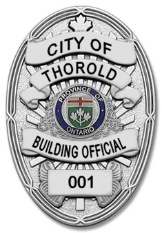 City of Thorold Building Official Badge - Nickel Electroplate
