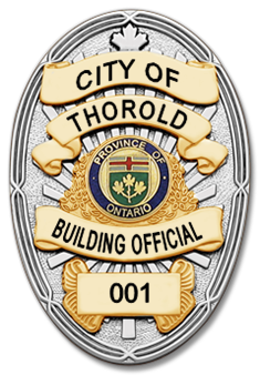 City of Thorold Building Official Badge - SIL-RAY w/ GOL-RAY Panels (Deluxe Finish)