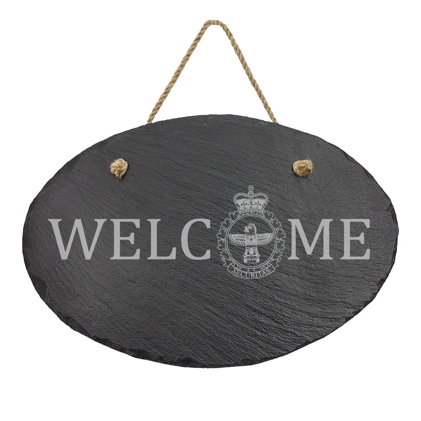 Military Police Canada Oval Hanging Slate Decor-911 Duty Gear Canada-911 Duty Gear Canada