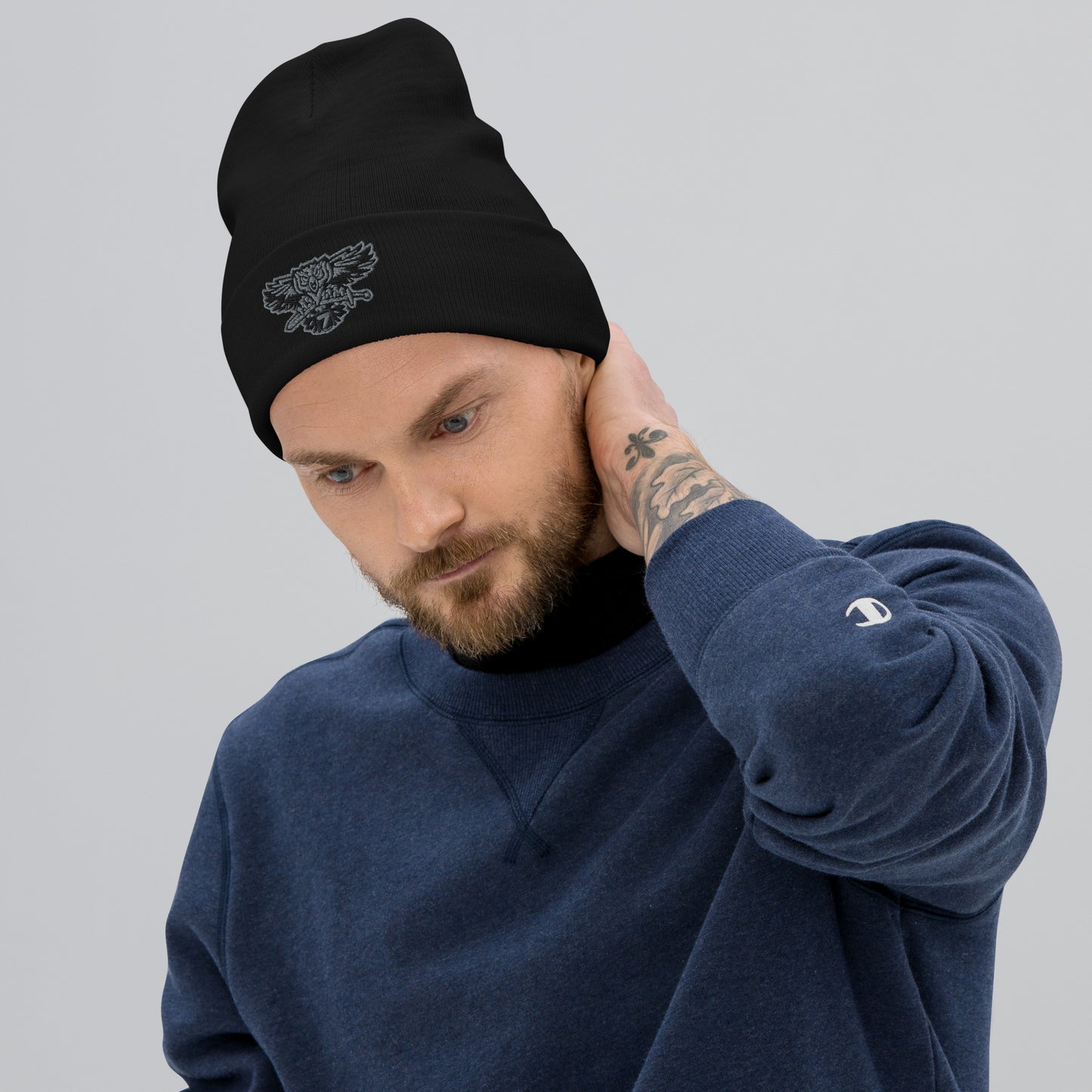 District 7 Embroidered Beanie